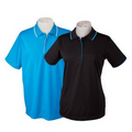 Men's or Ladies' Polo Shirt w/ Contrasting Trim on Collar - 25 Day Custom Overseas Express